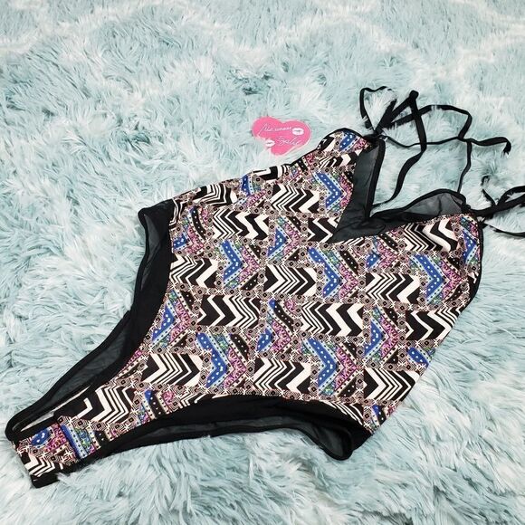 Victoria's Secret Multicolor Geometric Teddy Small - Picture 2 of 5